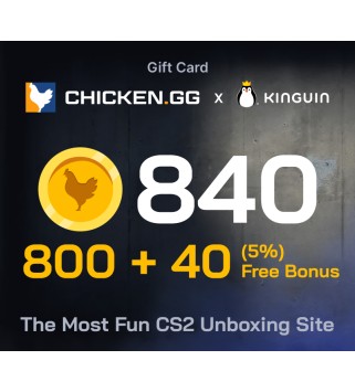 Chicken.GG 800 + 40 FREE Tokens Key GLOBAL